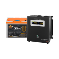 Комплект резервного живлення LP (LogicPower) ДБЖ + літієва (LiFePO4) батарея (UPS W2500+ АКБ LiFePO4 1280Wh)