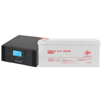 Комплект резервного живлення LP (LogicPower) ДБЖ + гелева батарея (UPS B1500 + АКБ GL 2400W) (19998)