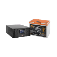 Комплект резервного живлення LP (LogicPower) ДБЖ + літієва (LiFePO4) батарея (UPS B1500+ АКБ LiFePO4 819W) (24166)