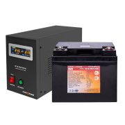 Комплект резервного питания для котла LP (LogicPower) ИБП + литиевая (LiFePO4) батарея (UPS B500VA + АКБ LiFePO4 640W)