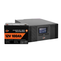 Комплект резервного живлення LP (LogicPower) ДБЖ + літієва (LiFePO4) батарея (UPS B1500 + АКБ LiFePO4 1280W) (22627)