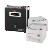 Комплект резервного живлення LogicPower W800 + гелева батарея 1080 Ватт (UPS W800+ АКБ GL 1080W) (23186)