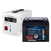 Комплект резервного питания для котла LP (LogicPower) ИБП + литиевая (LiFePO4) батарея (UPS 500VA + АКБ LiFePO4 640W)