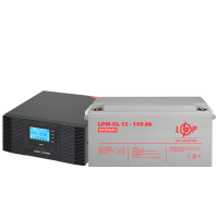 Комплект резервного живлення LP (LogicPower) ДБЖ + гелева батарея (UPS B1500 + АКБ GL 1800W) (19997)