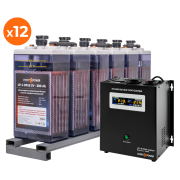 Комплект резервного питания для предприятий LP (LogicPower) ИБП + OPzS батарея (UPS W1500 + АКБ OPzS 7728W) (19670)