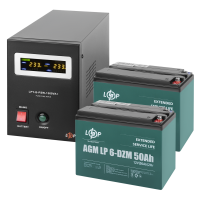 Комплект резервного живлення LP (LogicPower) ДБЖ + DZM батарея (UPS B1500 + АКБ DZM 1200Wh) (19775)