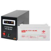 Комплект резервного питания для котла LP (LogicPower) ИБП + гелевая батарея (UPS B500VA + АКБ GL 780W) (5868)
