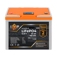 Комплект резервного живлення LP (LogicPower) ДБЖ + літієва (LiFePO4) батарея (UPS B1000+ АКБ LiFePO4 768Wh)
