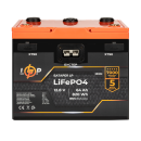 Аккумулятор LP LiFePO4 12,8V - 64 Ah (820Wh) (BMS 80A/40А) пластик 2XT90 4USB стартер (LP25302)