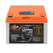 Аккумулятор LP LiFePO4 12,8V - 32 Ah (410Wh) (BMS 50А/25A) пластик LCD для ИБП (LP23830)