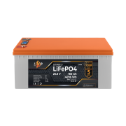 Аккумулятор LP LiFePO4 25,6V - 160 Ah (4096Wh) (BMS 200A/100А) пластик LCD Smart BT (LP24409)
