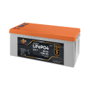 Аккумулятор LP LiFePO4 25,6V - 160 Ah (4096Wh) (BMS 200A/100А) пластик LCD Smart BT (LP24409)