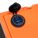 Аккумулятор LP LiFePO4 12,8V - 64 Ah (820Wh) (BMS 80A/40А) пластик 2XT90 4USB стартер (LP25302)