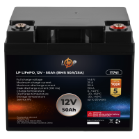 Акумулятор LP LiFePO4 12V (12,8V) - 50 Ah (640Wh) (BMS 50A/25A)