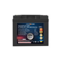 Акумулятор LP LiFePO4 12V (12,8V) - 50 Ah (640Wh) (BMS 80A/40A) пластик для ДБЖ