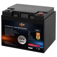Акумулятор LP LiFePO4 12V (12,8V) - 50 Ah (640Wh) (BMS 50A/25A)