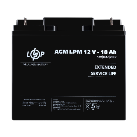 Аккумулятор AGM LPM 12V - 18 Ah (LP4133)