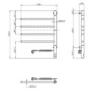 Полотенцесушитель нержавеющий Arabesque 480х600 Sensor с таймером (10-023033-4860)
