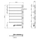 Полотенцесушитель нержавеющий Arabesque 480х800 Sensor с таймером (10-023033-4880)