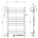 Полотенцесушитель Ellipse 500х800 Sensor правый, черный муар (12-245053-5080)