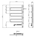 Полотенцесушитель электрический Fouette 480х800 Sensor с таймером (10-012033-4880)