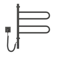 Рушникосушка Fouette 480х600 Sensor з таймером, чорний муар (12-212033-4860)