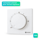 Терморегулятор механический NAVIN EH84BM-16A, белый матовый