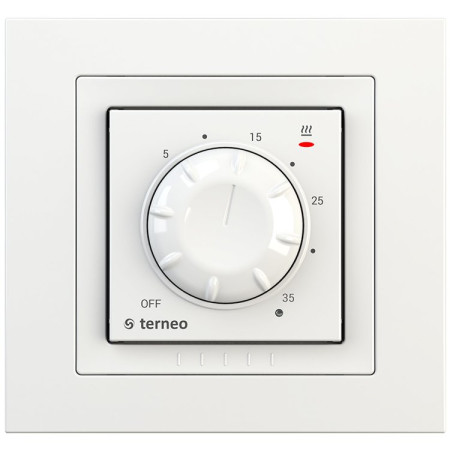 Комнатный терморегулятор TERNEO rol unic, белый